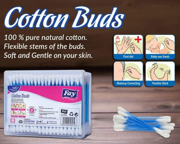 Fay Cotton Buds 200s Rectangular Box